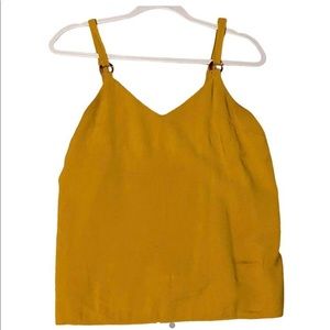 Topshop yellow tank top